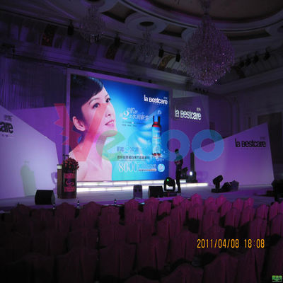 중국 P7.62 실내 풀 컬러 발광 다이오드 표시 LED 스크린 게시판 1R1G1B/SMD3528 백색 램프 협력 업체