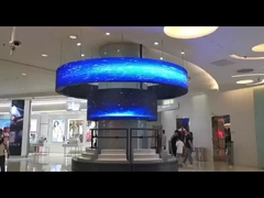 실내 사무실 P3 구부러진 유연 LED 화면 1/20 S 스캔 방법 사용자 정의