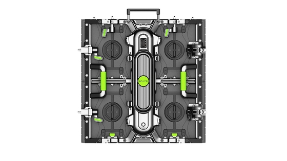 렌트 LED 디스플레이 P4.81mm 구부러진 알루미늄 캐비닛 500x500mm 야외 행사용 빠른 조립