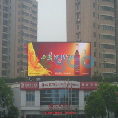 경량 P10 옥외 풀 컬러 발광 다이오드 표시 5500cd/㎡