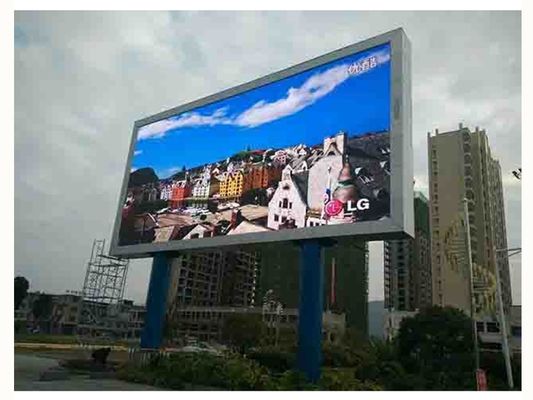 중국 1R1G1B 옥외 풀 컬러 광고 영상은 SMD1921 5000cd/㎡ 광도를 벽으로 막습니다 협력 업체