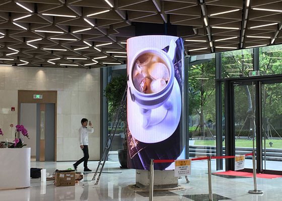 중국 단계 광고를 위한 매우 얇은 최고 빛 HD P4 가동 가능한 연약한 발광 다이오드 표시 영상 벽 스크린 협력 업체