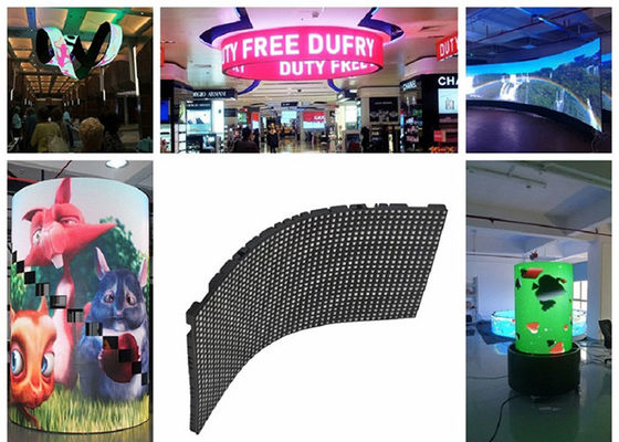환형상 크라운 부드러운 P2.5 SMD2121 탄력적 LED 디스플레이