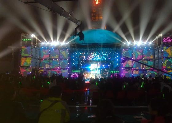 모듈 250mm×250mm 800cd/㎡ 실내 임대 LED 디스플레이