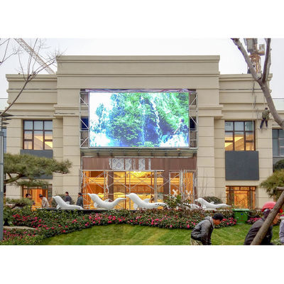 방수 고정된 P10 320×160 야외 고정된 주도하는 비디오 월
