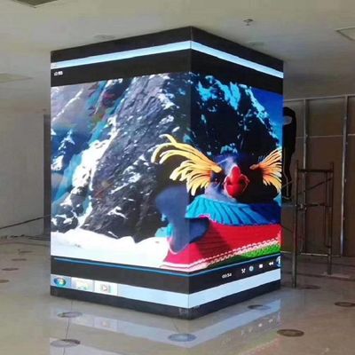 실내 발광 다이오드 표시 입방체 란 P2.5 단위 크기 320mm*160mm 화소 조밀도 160000의 정각 내각
