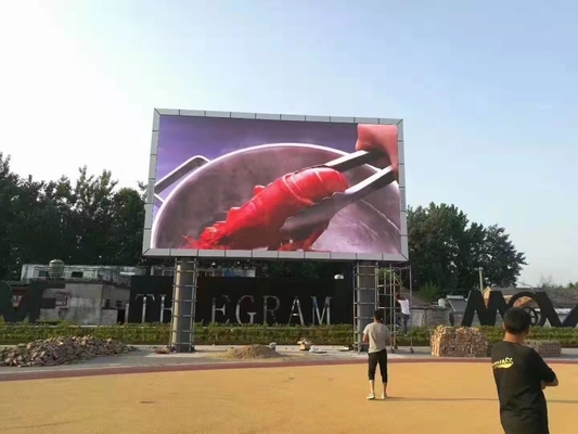 RGB LED 및 사용자 정의 패널과 함께 높은 방수 수준 OOH 광고 LED 디스플레이