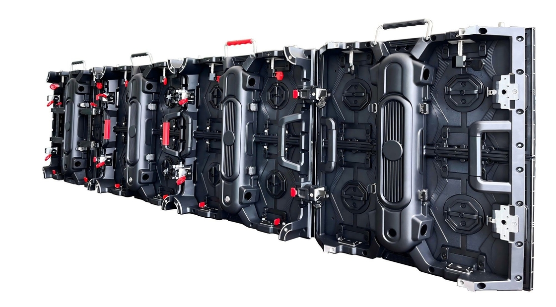 렌트 LED 디스플레이 P4.81mm 구부러진 알루미늄 캐비닛 500x500mm 야외 행사용 빠른 조립